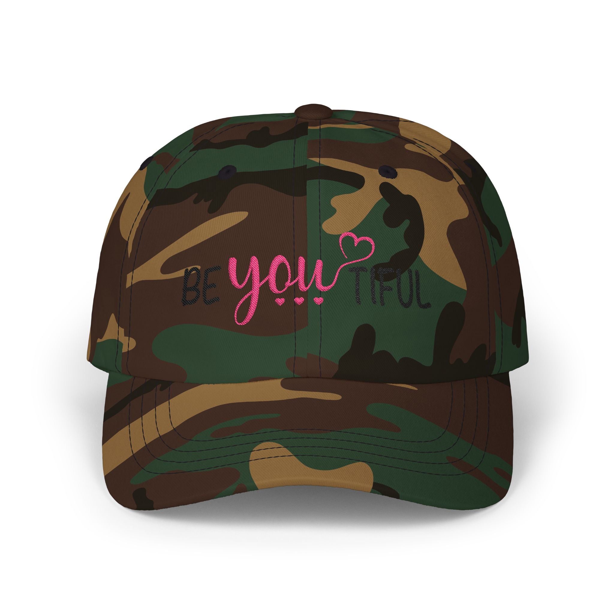 BeYOUtiful Embroidered Dad Cap — Inspirational Women's Baseball Hat
