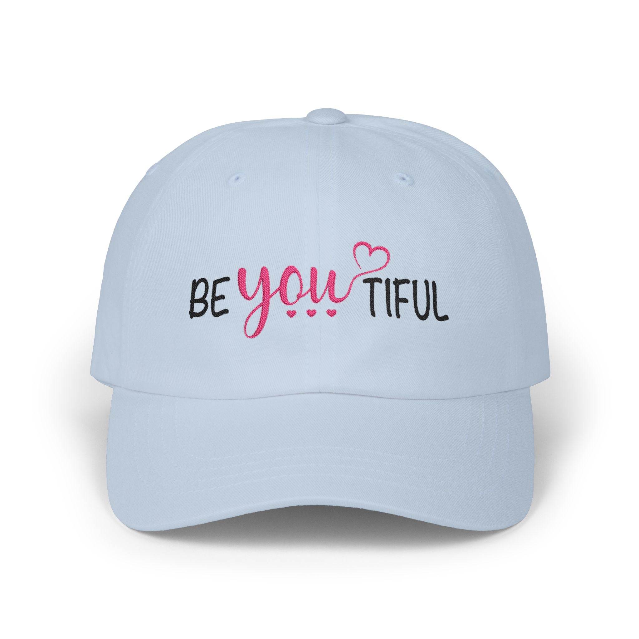 BeYOUtiful Embroidered Dad Cap — Inspirational Women's Baseball Hat