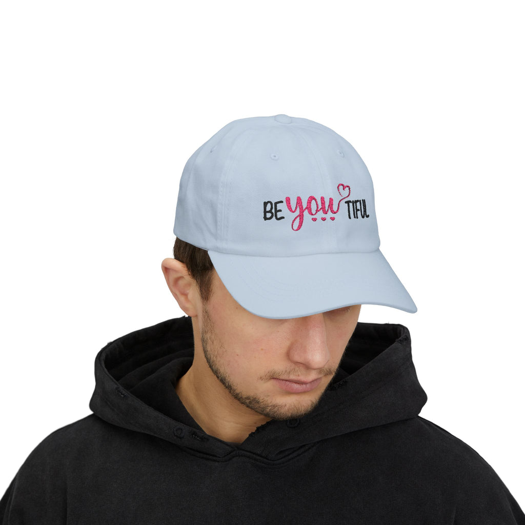 BeYOUtiful Embroidered Dad Cap — Inspirational Women's Baseball Hat
