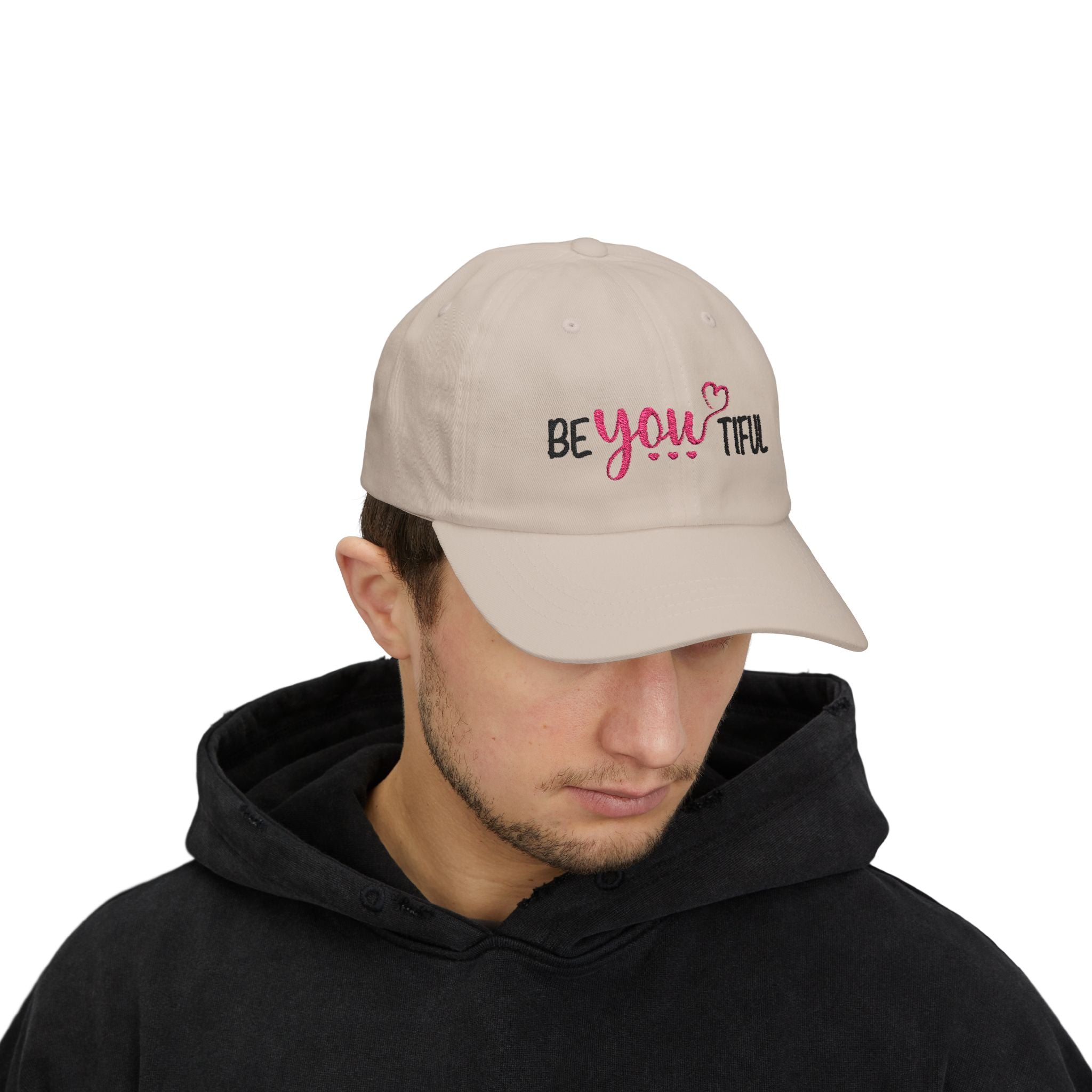 BeYOUtiful Embroidered Dad Cap — Inspirational Women's Baseball Hat
