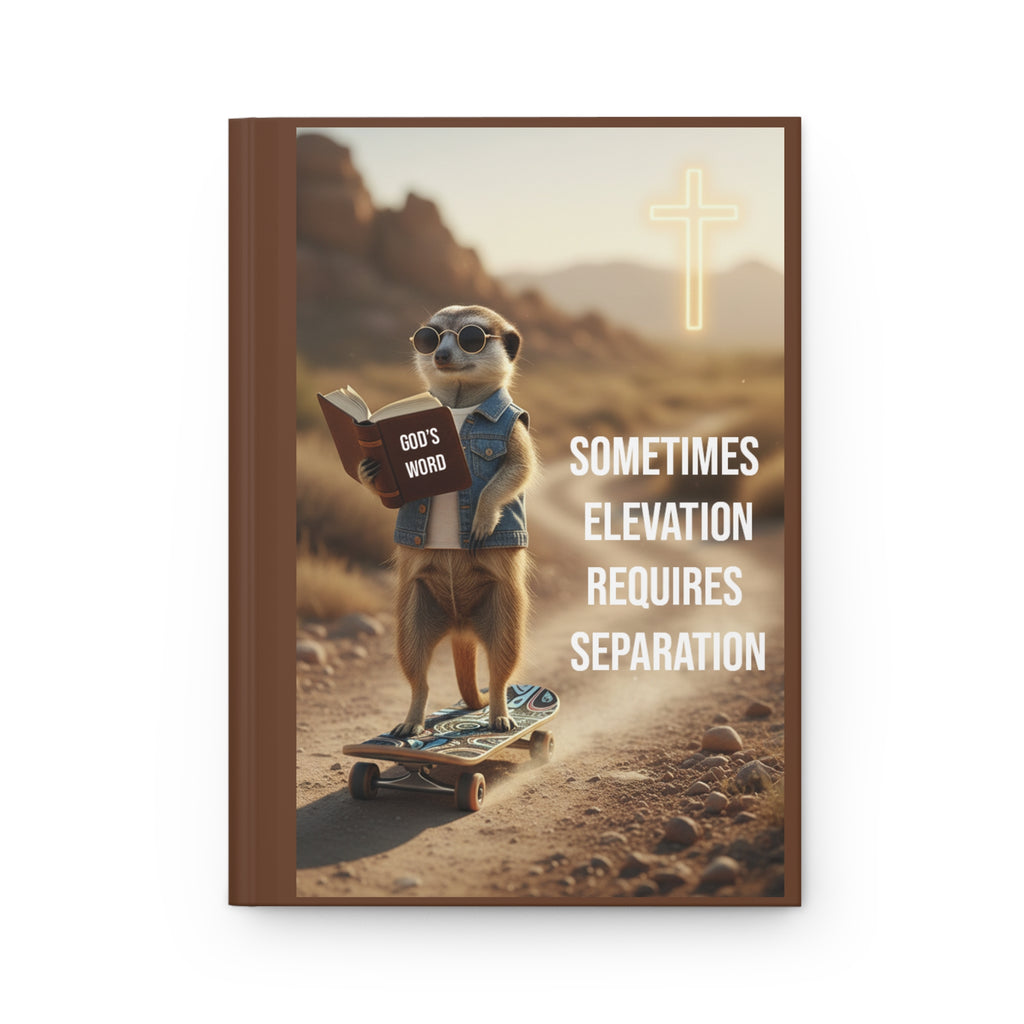 Christian Meerkat Journal — "Sometimes Elevation Requires Separation" Hardcover Matte