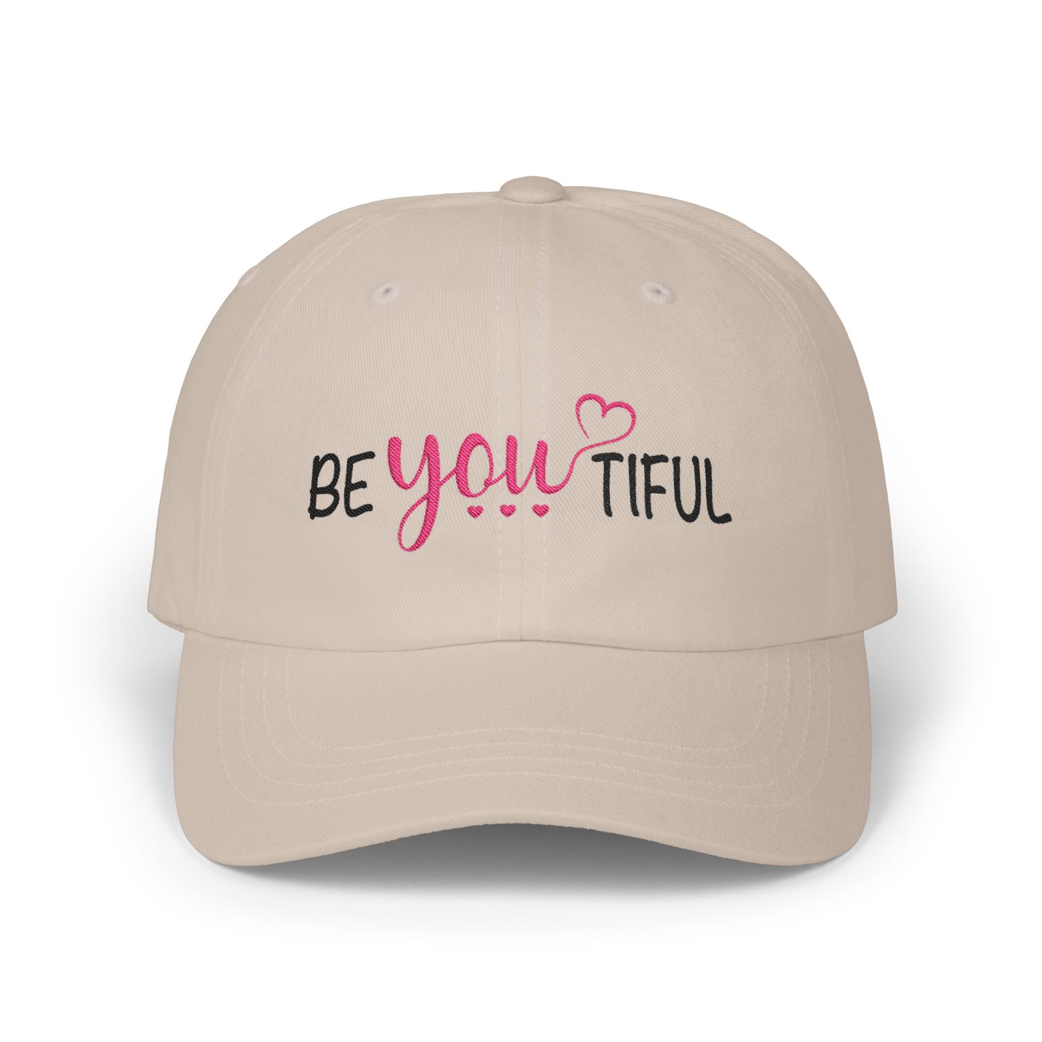 BeYOUtiful Embroidered Dad Cap — Inspirational Women's Baseball Hat